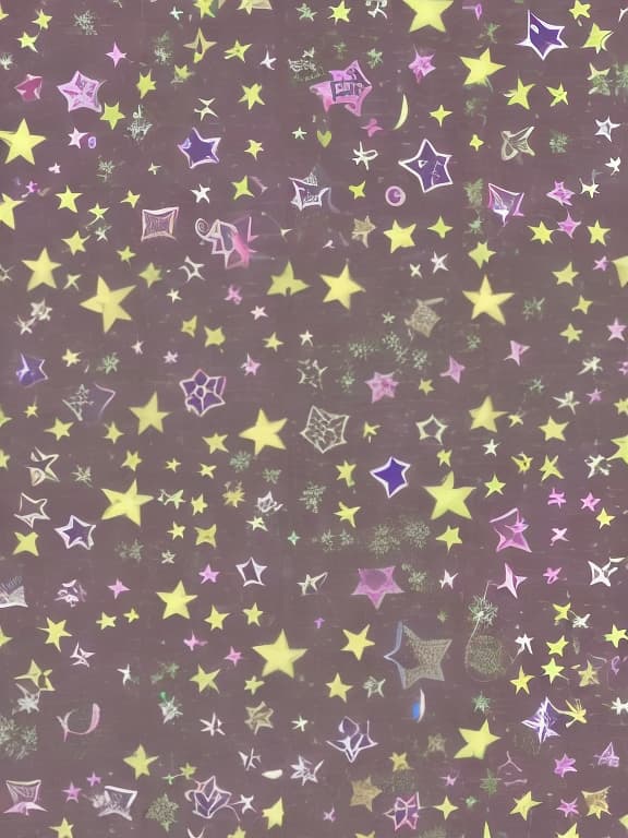  Cute musical notes and shining stars and gems wallpaper