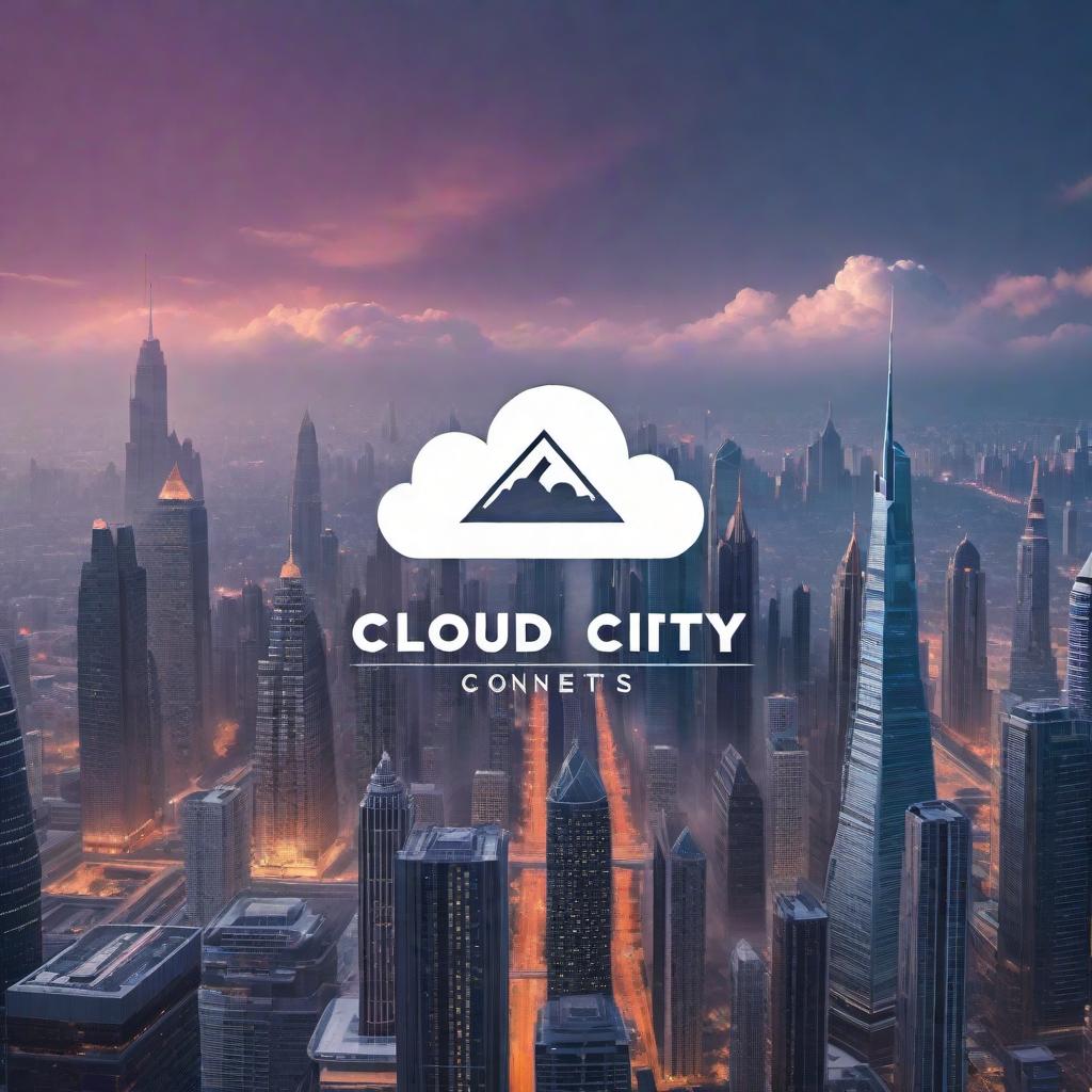  Design a stylish logo for a clothing company named 'Cloud City Concepts'. The logo should incorporate a sleek and modern design, emphasizing fashion and creativity. Include motifs of clouds and a city skyline, merging them into an elegant and coherent emblem. The color scheme should be sophisticated, with cool tones that echo the brand's name. The company name 'Cloud City Concepts' must be integrated into the logo using a readable and stylish font. hyperrealistic, full body, detailed clothing, highly detailed, cinematic lighting, stunningly beautiful, intricate, sharp focus, f/1. 8, 85mm, (centered image composition), (professionally color graded), ((bright soft diffused light)), volumetric fog, trending on instagram, trending on tumblr, HDR 4K, 8K