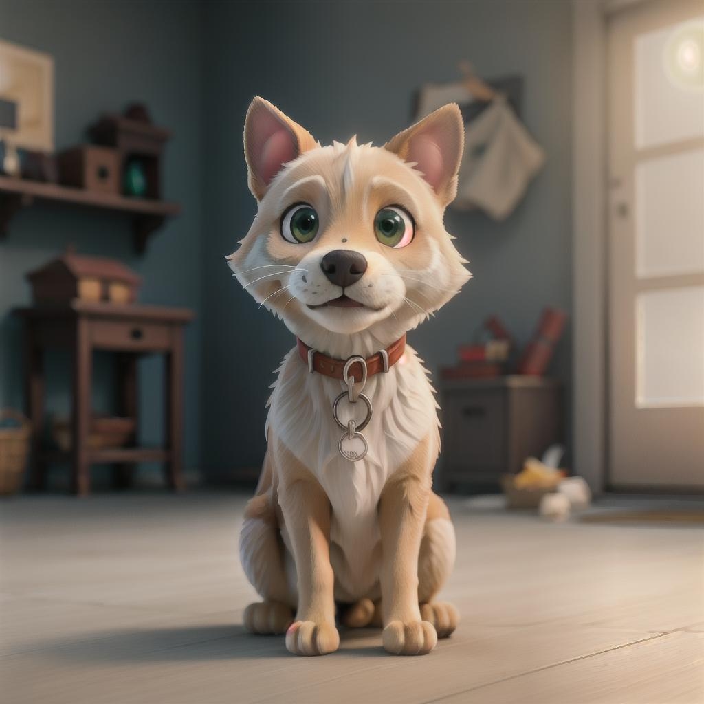  Dog hyperrealistic, full body, detailed clothing, highly detailed, cinematic lighting, stunningly beautiful, intricate, sharp focus, f/1. 8, 85mm, (centered image composition), (professionally color graded), ((bright soft diffused light)), volumetric fog, trending on instagram, trending on tumblr, HDR 4K, 8K