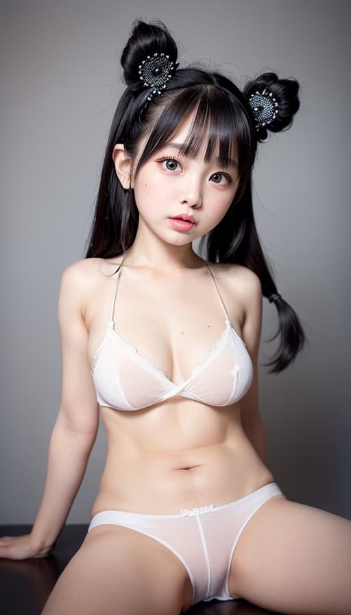  Very young , big eyes, cute face, black hair twin tail, white samimi hair band, very , swelling s, , hairless ren, (Masterpiece, BestQuality:1.3), (ultra detailed:1.2), (hyperrealistic:1.3), (RAW photo:1.2),High detail RAW color photo, professional photograph, (Photorealistic:1.4), (realistic:1.4), ,professional lighting, (japanese), beautiful face, (realistic face)