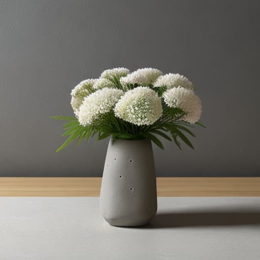  pyramid shaped cement flower vase