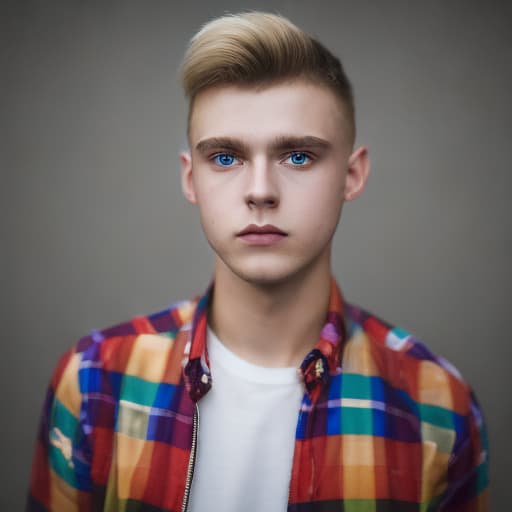 portrait+ style czech homosexual queer twink blonde very cute dude face