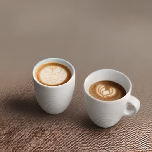 lnkdn photography generate an image of two coffee cups in which letter R is written on one coffee and letter A written on another coffee with cream hyperrealistic, full body, detailed clothing, highly detailed, cinematic lighting, stunningly beautiful, intricate, sharp focus, f/1. 8, 85mm, (centered image composition), (professionally color graded), ((bright soft diffused light)), volumetric fog, trending on instagram, trending on tumblr, HDR 4K, 8K