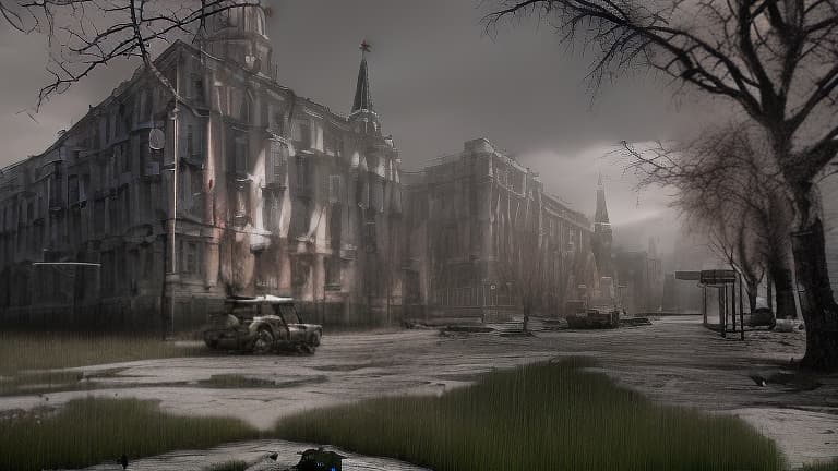 redshift style Moscow war hell horror dead