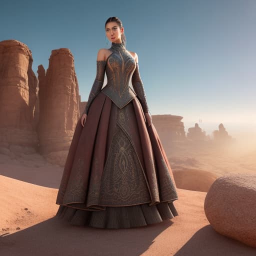  (Vestido en marte ), photorealistic, highly detailed, 4k, high quality hyperrealistic, full body, detailed clothing, highly detailed, cinematic lighting, stunningly beautiful, intricate, sharp focus, f/1. 8, 85mm, (centered image composition), (professionally color graded), ((bright soft diffused light)), volumetric fog, trending on instagram, trending on tumblr, HDR 4K, 8K