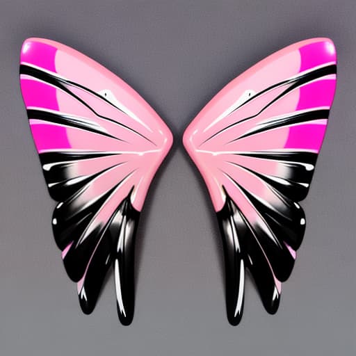  Glossy pink wings