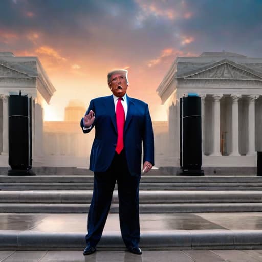  Trump’s guilty verdict unlikely to derail pro-crypto Presidential campaign hyperrealistic, full body, detailed clothing, highly detailed, cinematic lighting, stunningly beautiful, intricate, sharp focus, f/1. 8, 85mm, (centered image composition), (professionally color graded), ((bright soft diffused light)), volumetric fog, trending on instagram, trending on tumblr, HDR 4K, 8K