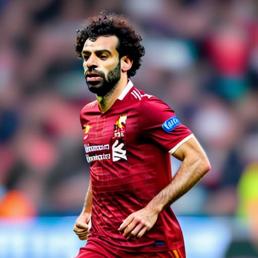  Mohamed Salah hyperrealistic, full body, detailed clothing, highly detailed, cinematic lighting, stunningly beautiful, intricate, sharp focus, f/1. 8, 85mm, (centered image composition), (professionally color graded), ((bright soft diffused light)), volumetric fog, trending on instagram, trending on tumblr, HDR 4K, 8K