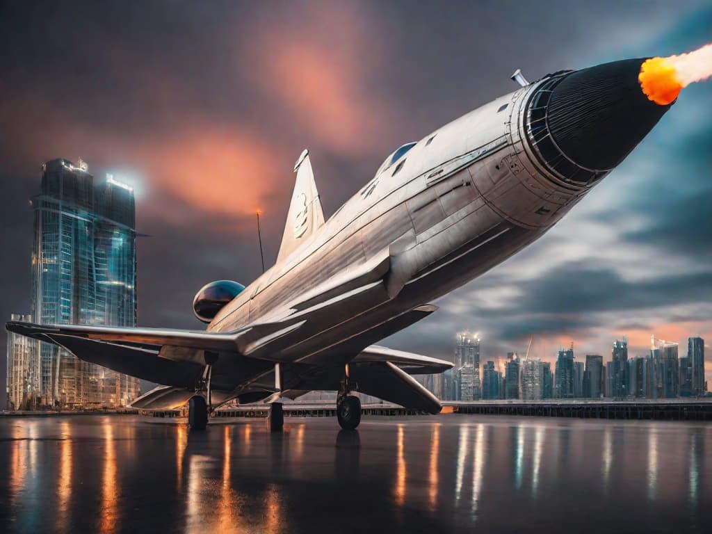  A soaring dollar bill depicted as a rocket climbing against a clear sky, with a graph line plummeting beneath, symbolizing a stock index crash. digital art, ilustration, no flares, clean hyperrealistic, full body, detailed clothing, highly detailed, cinematic lighting, stunningly beautiful, intricate, sharp focus, f/1. 8, 85mm, (centered image composition), (professionally color graded), ((bright soft diffused light)), volumetric fog, trending on instagram, trending on tumblr, HDR 4K, 8K