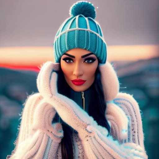 wa-vy style a with huge Winter Wonderland hyperrealistic, full body, detailed clothing, highly detailed, cinematic lighting, stunningly beautiful, intricate, sharp focus, f/1. 8, 85mm, (centered image composition), (professionally color graded), ((bright soft diffused light)), volumetric fog, trending on instagram, trending on tumblr, HDR 4K, 8K