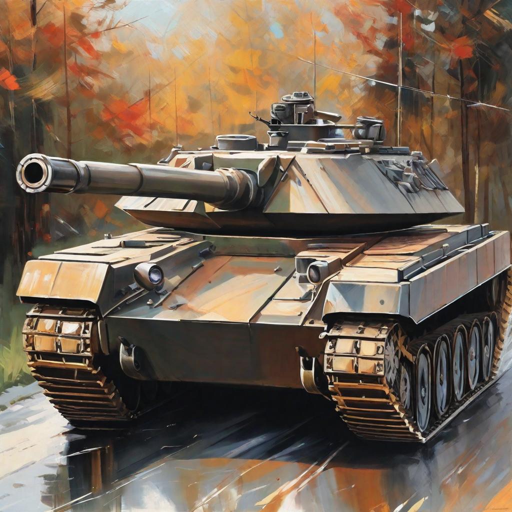  masterpiece, best quality,Draw a tank.