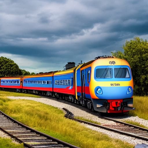  cartoon train , cartoon piggy hyperrealistic, full body, detailed clothing, highly detailed, cinematic lighting, stunningly beautiful, intricate, sharp focus, f/1. 8, 85mm, (centered image composition), (professionally color graded), ((bright soft diffused light)), volumetric fog, trending on instagram, trending on tumblr, HDR 4K, 8K