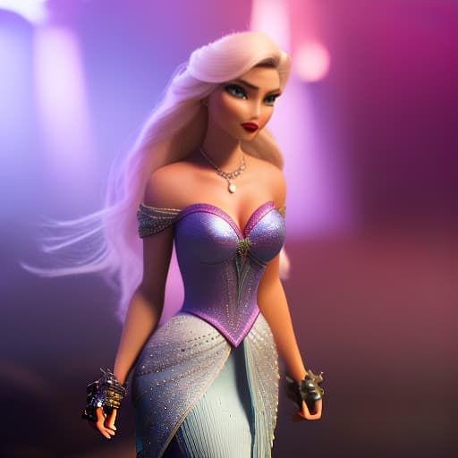 modern disney style Girl hyperrealistic, full body, detailed clothing, highly detailed, cinematic lighting, stunningly beautiful, intricate, sharp focus, f/1. 8, 85mm, (centered image composition), (professionally color graded), ((bright soft diffused light)), volumetric fog, trending on instagram, trending on tumblr, HDR 4K, 8K