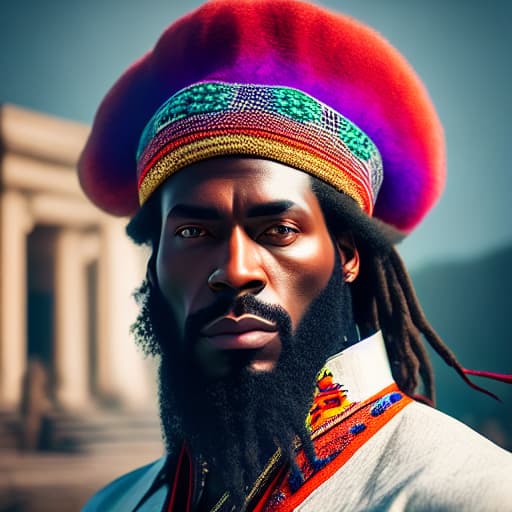  rasta hyperrealistic, full body, detailed clothing, highly detailed, cinematic lighting, stunningly beautiful, intricate, sharp focus, f/1. 8, 85mm, (centered image composition), (professionally color graded), ((bright soft diffused light)), volumetric fog, trending on instagram, trending on tumblr, HDR 4K, 8K