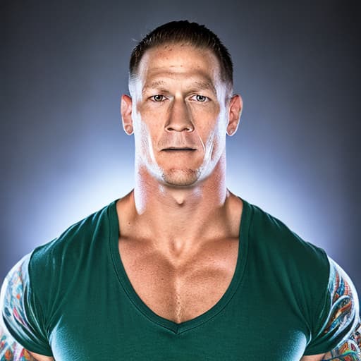 portrait+ style John Cena queer face