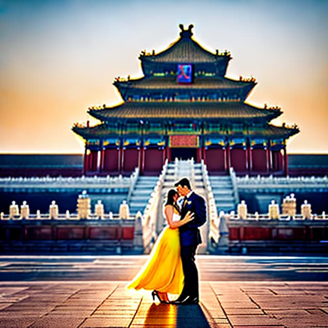  Photos, full body photos, lively, taxi drivers, Forbidden City, sunlight hyperrealistic, full body, detailed clothing, highly detailed, cinematic lighting, stunningly beautiful, intricate, sharp focus, f/1. 8, 85mm, (centered image composition), (professionally color graded), ((bright soft diffused light)), volumetric fog, trending on instagram, trending on tumblr, HDR 4K, 8K
