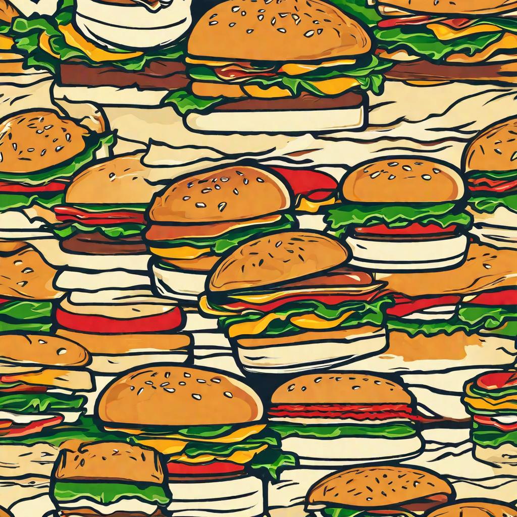  masterpiece, best quality,Help me make a burger logo.