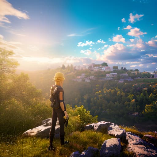 redshift style Boruto Golden Hour Bliss, HDR Landscapes, Vivid Color Vibrancy, Cinematic Quality, Sunrise Serenades, Golden Hour Glory hyperrealistic, full body, detailed clothing, highly detailed, cinematic lighting, stunningly beautiful, intricate, sharp focus, f/1. 8, 85mm, (centered image composition), (professionally color graded), ((bright soft diffused light)), volumetric fog, trending on instagram, trending on tumblr, HDR 4K, 8K