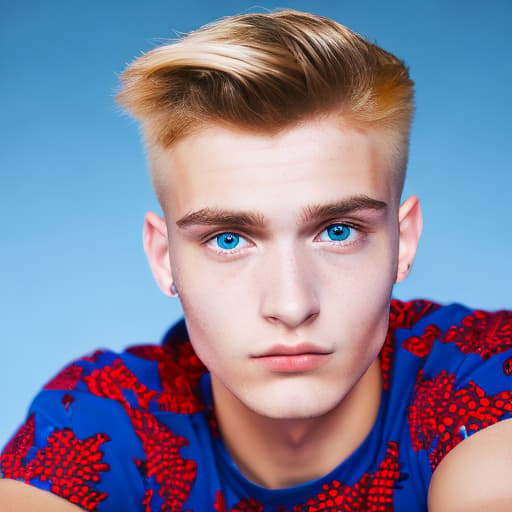 portrait+ style czech homosexual twink blonde very cute dude face