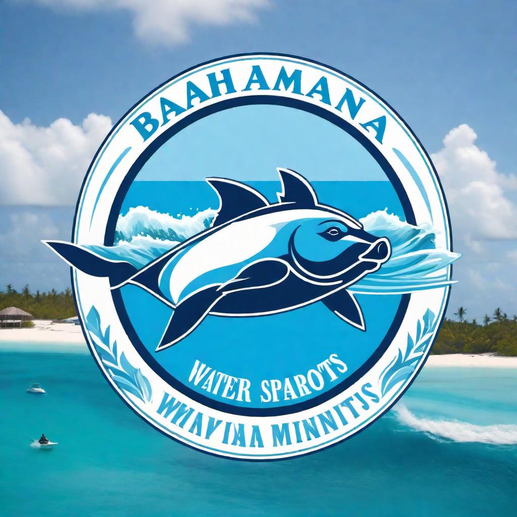  Design a logo for a Bahamian water sports company featuring clear blue water, iconic Bahamian pigs, and water sport elements like snorkeling gear or jet skis. The logo should be colorful and embody the fun and adventurous spirit of the Bahamas. It should be suitable for use on a website, social media, and print media, balancing simplicity with captivating visual elements that represent the essence of Bahamian water sports. hyperrealistic, full body, detailed clothing, highly detailed, cinematic lighting, stunningly beautiful, intricate, sharp focus, f/1. 8, 85mm, (centered image composition), (professionally color graded), ((bright soft diffused light)), volumetric fog, trending on instagram, trending on tumblr, HDR 4K, 8K