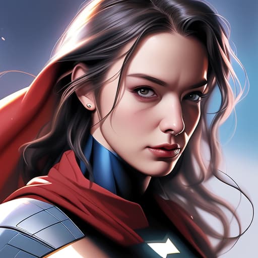  superhero portrait ,digital art work