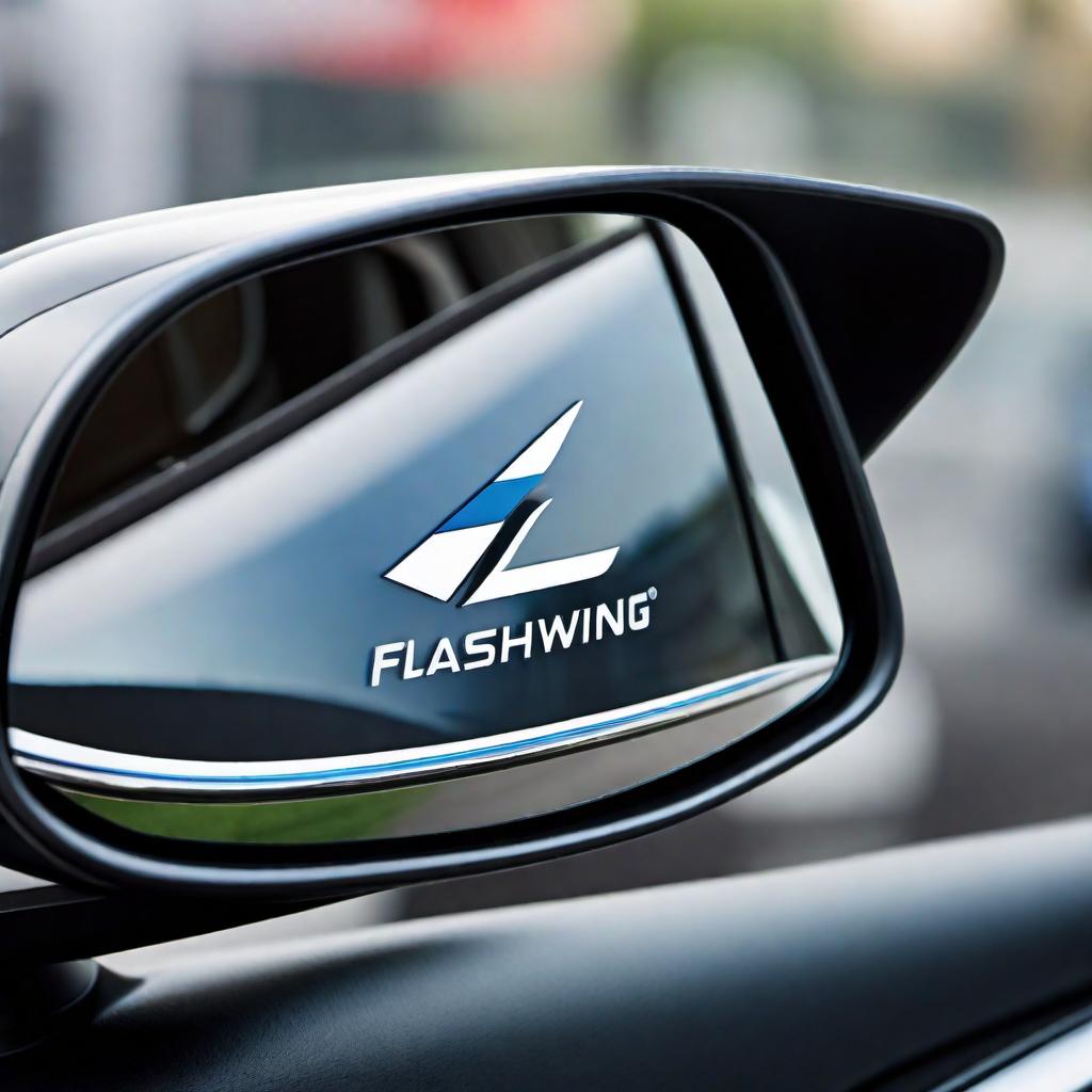  Design a logo for a company named 'Flashwing View' that specializes in contactless payment technology integrated with a driver's side view mirror. The logo should clearly represent the concept of contactless payment, perhaps with a simplified graphic of a credit card or NFC symbol, combined with the outline or image of a car's side view mirror to symbolize the automotive aspect. The design should be modern, sleek, and easily recognizable, suitable for branding purposes. Include the company name 'Flashwing View' in a contemporary font that complements the logo's design. hyperrealistic, full body, detailed clothing, highly detailed, cinematic lighting, stunningly beautiful, intricate, sharp focus, f/1. 8, 85mm, (centered image composition), (professionally color graded), ((bright soft diffused light)), volumetric fog, trending on instagram, trending on tumblr, HDR 4K, 8K