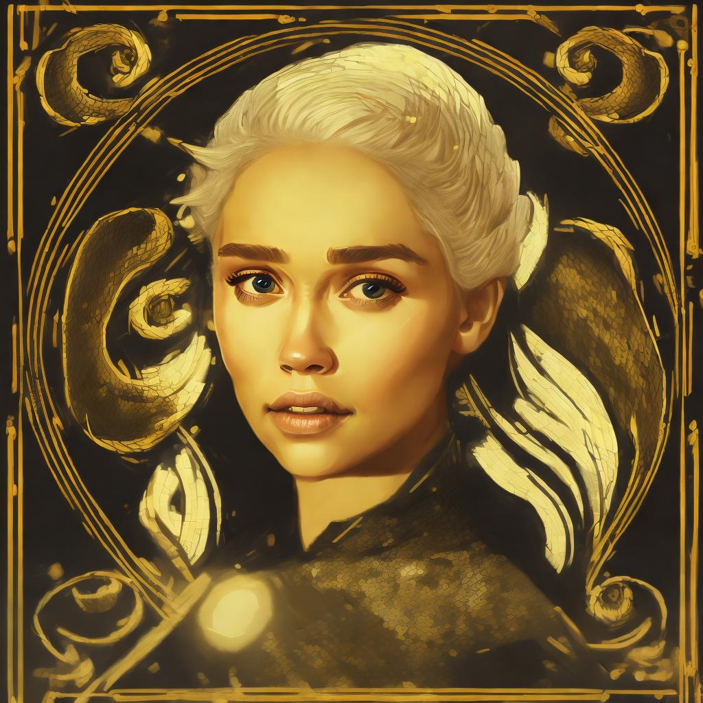 portrait+ style daenerys targaryen imagen realista