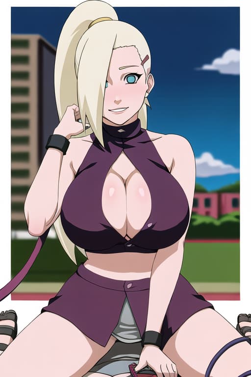  (yamanaka_ino:1.2), hair down,(masterpiece, best quality:1.2), illustration, absurdres, highres, extremely detailed,thigh_focus,apartment,fat_mons,((((grab another's Wrist)))), collar, leash, ahegao,,,, straddling, ,, trembling, pov