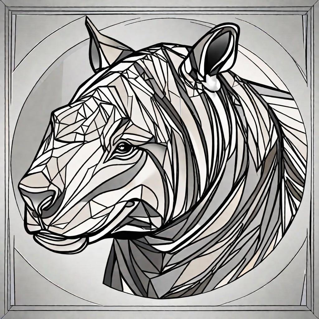  masterpiece, best quality,Draw a rhino and tiger hybrid