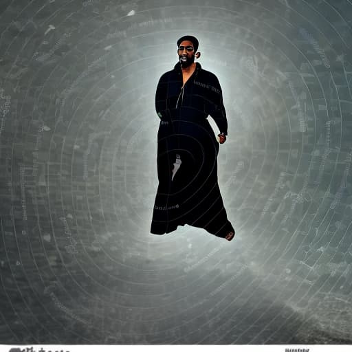 lnkdn photography I want a real man in a long black robe, and this black man flies like the hero of the Indian movie Krrish in the dark universe