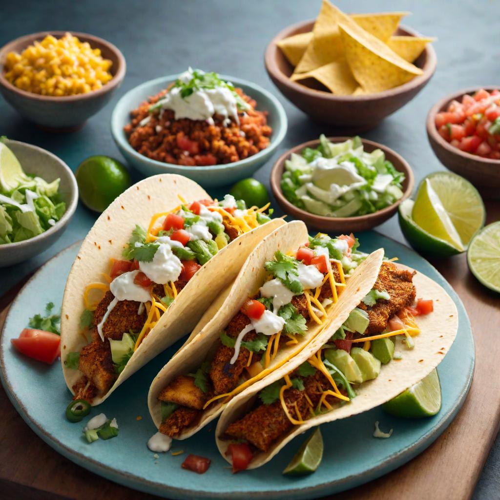  Draw me a picture of some fish tacos hyperrealistic, full body, detailed clothing, highly detailed, cinematic lighting, stunningly beautiful, intricate, sharp focus, f/1. 8, 85mm, (centered image composition), (professionally color graded), ((bright soft diffused light)), volumetric fog, trending on instagram, trending on tumblr, HDR 4K, 8K