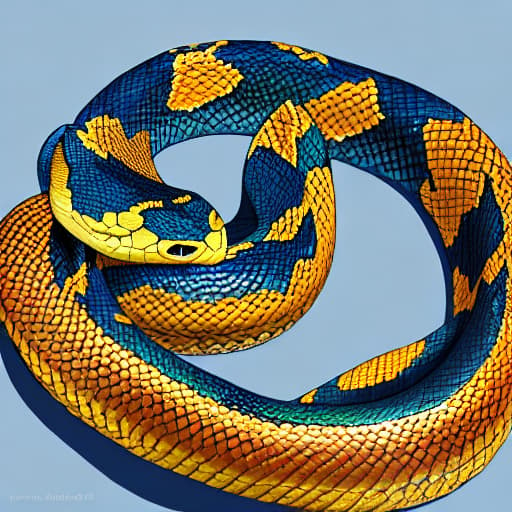  royal python snake hyperrealistic, full body, detailed clothing, highly detailed, cinematic lighting, stunningly beautiful, intricate, sharp focus, f/1. 8, 85mm, (centered image composition), (professionally color graded), ((bright soft diffused light)), volumetric fog, trending on instagram, trending on tumblr, HDR 4K, 8K