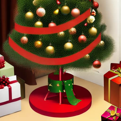  cylindrical Christmas tree stand for New Year and Christmas