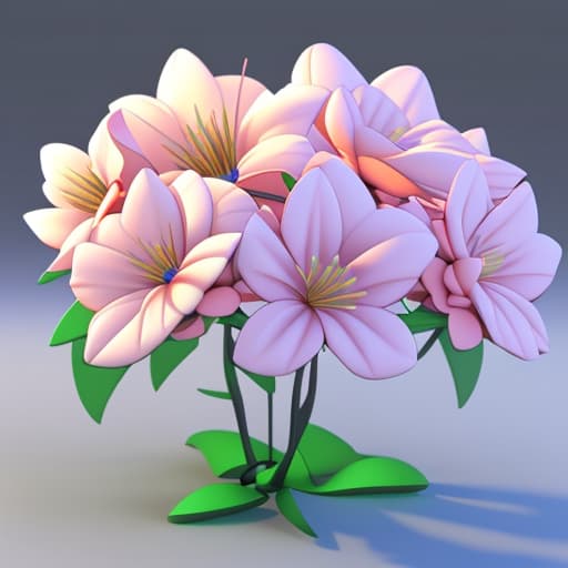  Flowers 3D background