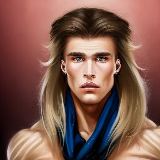 portrait+ style russian ifbb queer blonde very cute dude face