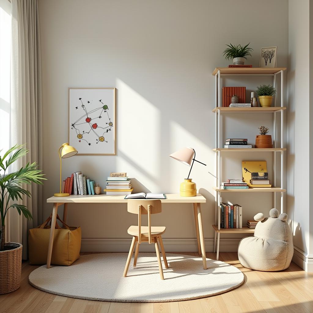  editorial photography of children room: homework room dedicated area for completing homework