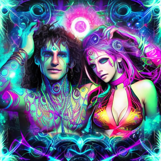  psytrance woman and man