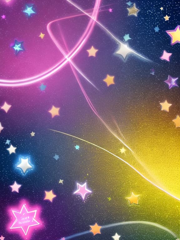  Cute musical notes and sparkling stars and gems wallpaper