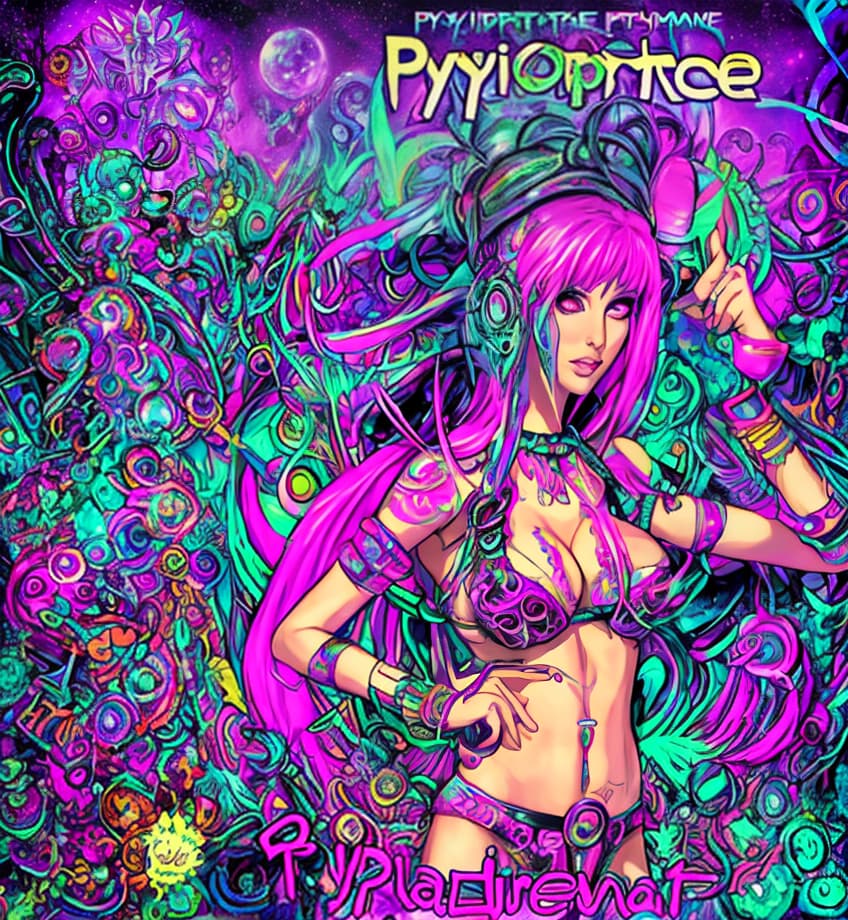  psytrance woman Party man