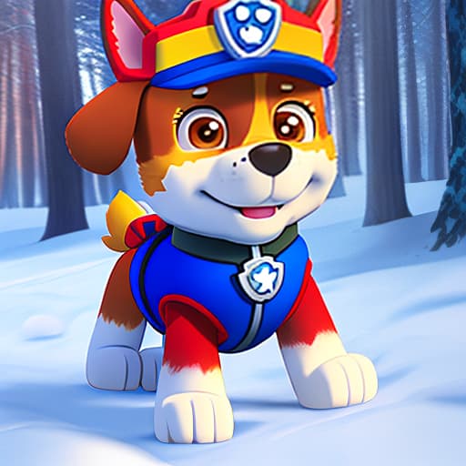  Chase paw patrol human in Winter