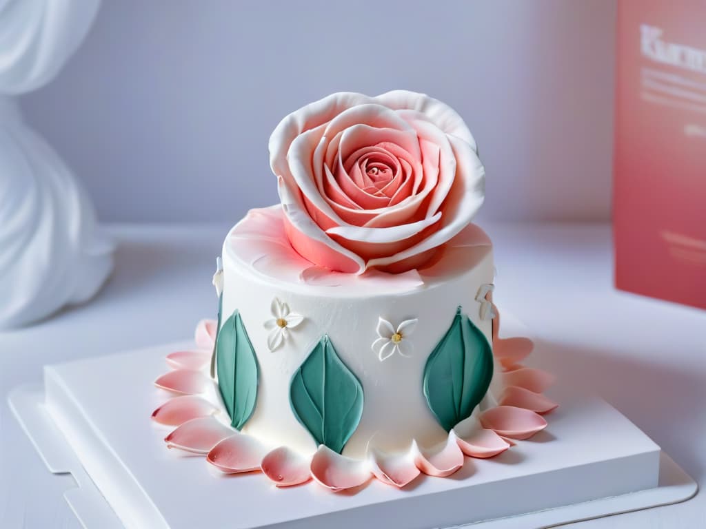  A closeup, ultradetailed image of an expert sugar sculptor delicately shaping a lifelike rose out of sugar paste. The sculptor's hands are midprocess, capturing the intricate details of the petals coming to life under their skillful touch. The soft, warm lighting highlights the fine textures and the focused expression on the artist's face, showcasing the precision and artistry involved in creating sugar sculptures. hyperrealistic, full body, detailed clothing, highly detailed, cinematic lighting, stunningly beautiful, intricate, sharp focus, f/1. 8, 85mm, (centered image composition), (professionally color graded), ((bright soft diffused light)), volumetric fog, trending on instagram, trending on tumblr, HDR 4K, 8K