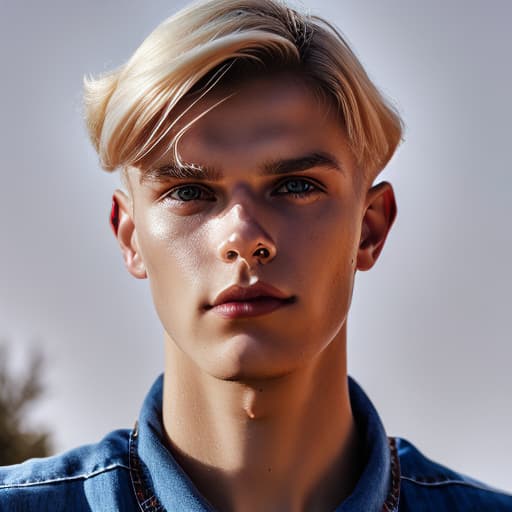 portrait+ style czech homosexual twink blonde very cute dude face