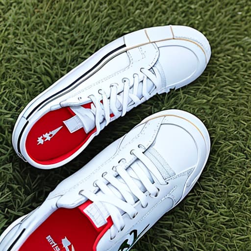  Short , white sneakers, high the lawn.