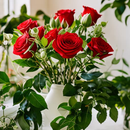 analog style glass jar with cream, surrounded by red roses, on a sunset hyperrealistic, full body, detailed clothing, highly detailed, cinematic lighting, stunningly beautiful, intricate, sharp focus, f/1. 8, 85mm, (centered image composition), (professionally color graded), ((bright soft diffused light)), volumetric fog, trending on instagram, trending on tumblr, HDR 4K, 8K