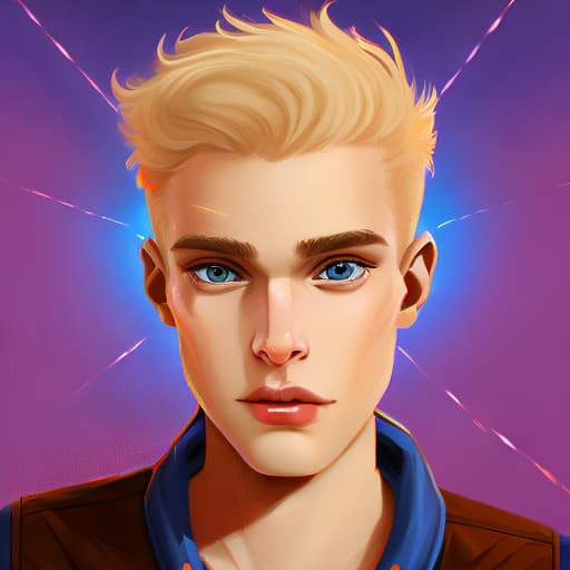 portrait+ style czech homosexual queer twink blonde very cute dude face