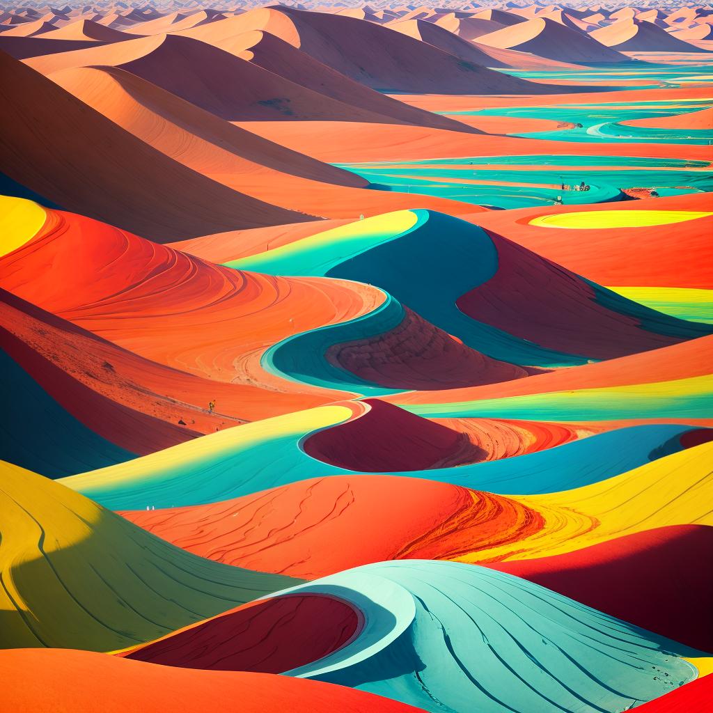  Rainbow Mountains in China with a big Dune Chill vibes
