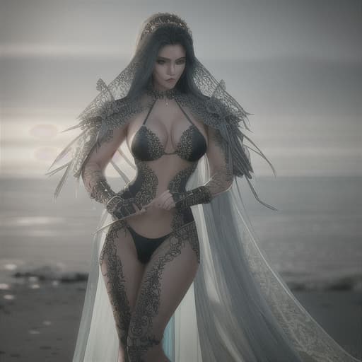  bikini hyperrealistic, full body, detailed clothing, highly detailed, cinematic lighting, stunningly beautiful, intricate, sharp focus, f/1. 8, 85mm, (centered image composition), (professionally color graded), ((bright soft diffused light)), volumetric fog, trending on instagram, trending on tumblr, HDR 4K, 8K