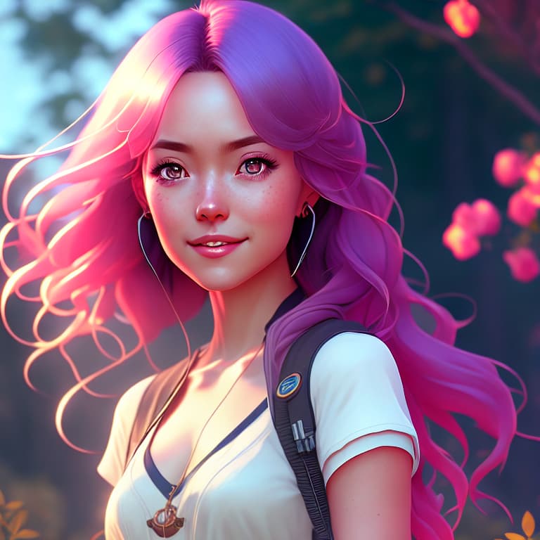  actual 8K portrait photo of gareth person, portrait, happy colors, bright eyes, clear eyes, warm smile, smooth soft skin, big dreamy eyes, beautiful intricate colored hair, symmetrical, anime wide eyes, soft lighting, detailed face, by makoto shinkai, stanley artgerm lau, wlop, rossdraws, concept art, digital painting, looking into camera