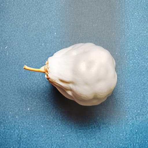  A white berry shaped