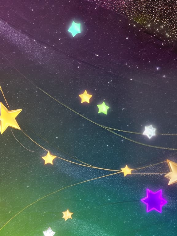  Cute musical notes and sparkling stars and gems wallpaper